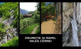 drumeție și rapel pe Valea Cernei